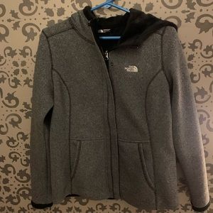 Gray North Face Zip Up